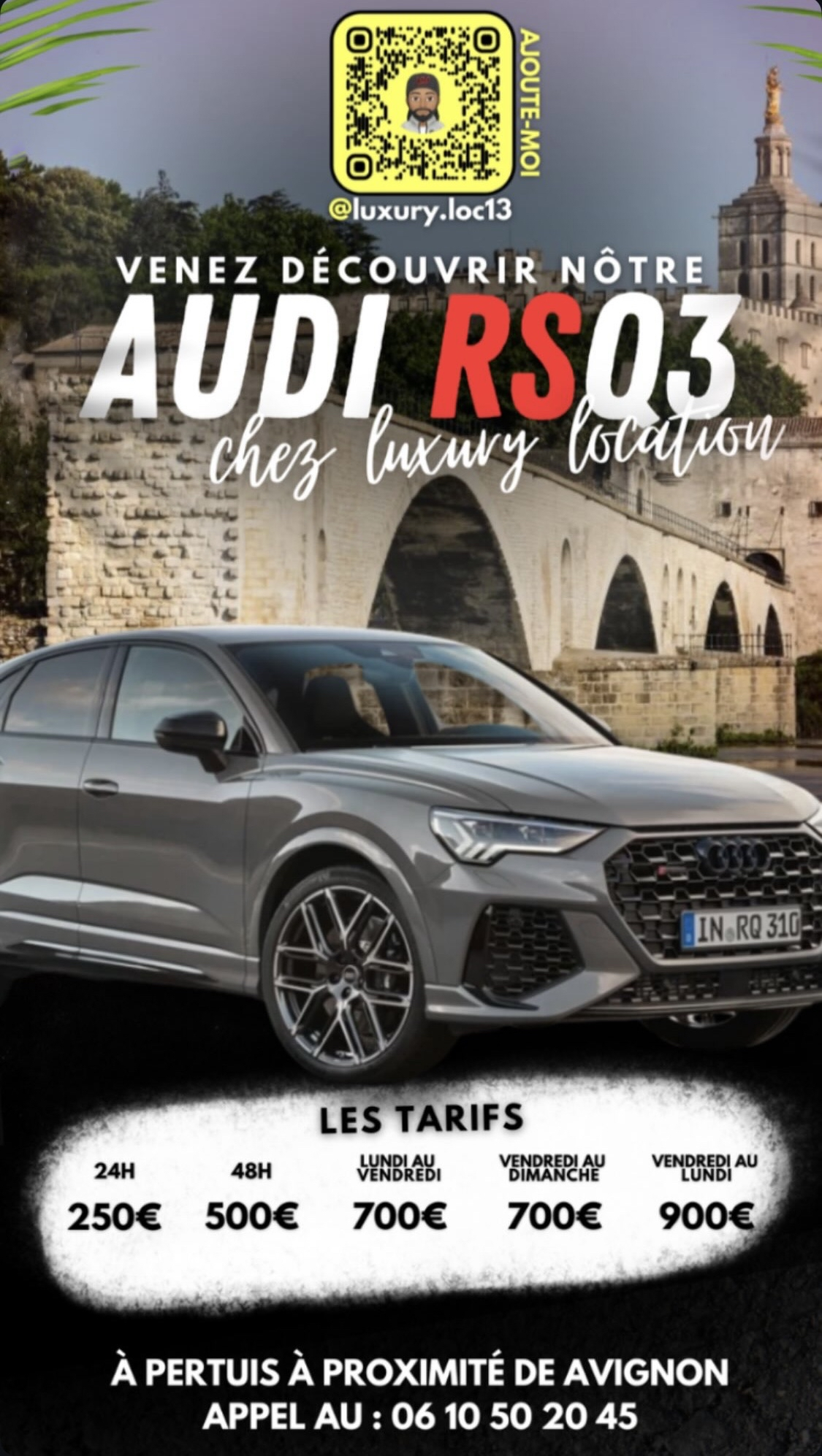Luxury Location Audi RSQ3