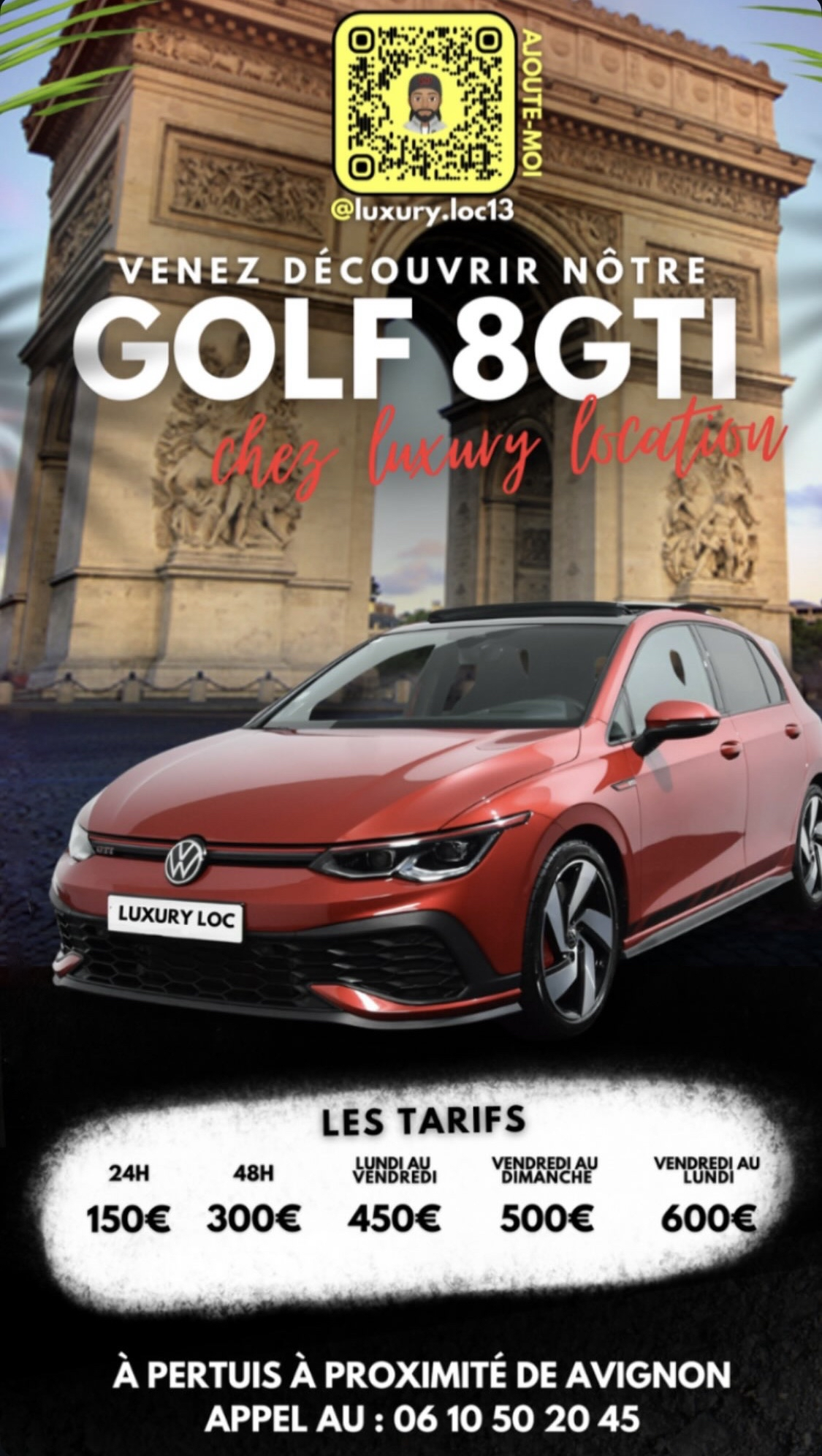 Luxury Location Golf 8GTI