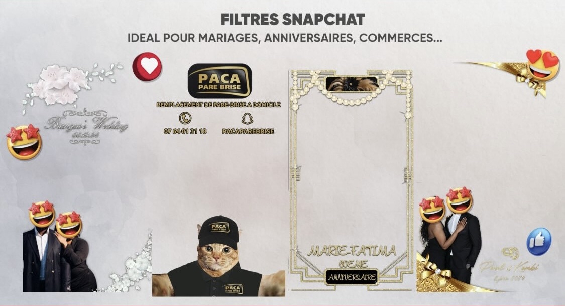 Filtres Snapchat Evenements